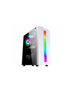 GABINETE GAMER BIFROST WHITE CG-W1A9 PAINEL LED RGB S/FAN- K-MEX
