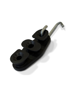 ESTICADOR TIPO CUNHA PRETO COM GANCHO LONGO PARA DROP FIBERVIX FV7609 (SACO COM 50 UNI)