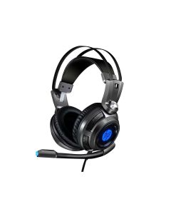 FONE DE OUVIDO GAMER HEADSET COM MICROFONE 1 P2+USB LED PRETO - HP H200