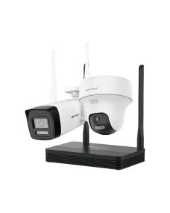 Kit Câmera IP 1 Bullet + 1 Turret + NVS Hikvision NKS422W02H