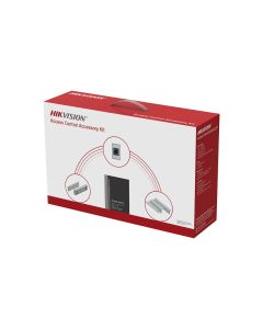 Kit Fonte Controle Acesso de Vídeo IP Fecha e Botoeira Hikvision DS-KAS-7M01