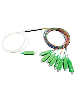 SPLITTER PLC 1X2 SC/APC 1MT CONECTORIZADO 0.9MM FIBERVIX FV6001