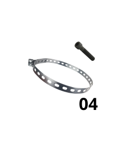 FITA BAP 4 C/ PARAFUSO FG GALVANIZADA (KIT 10 UNIDADES)